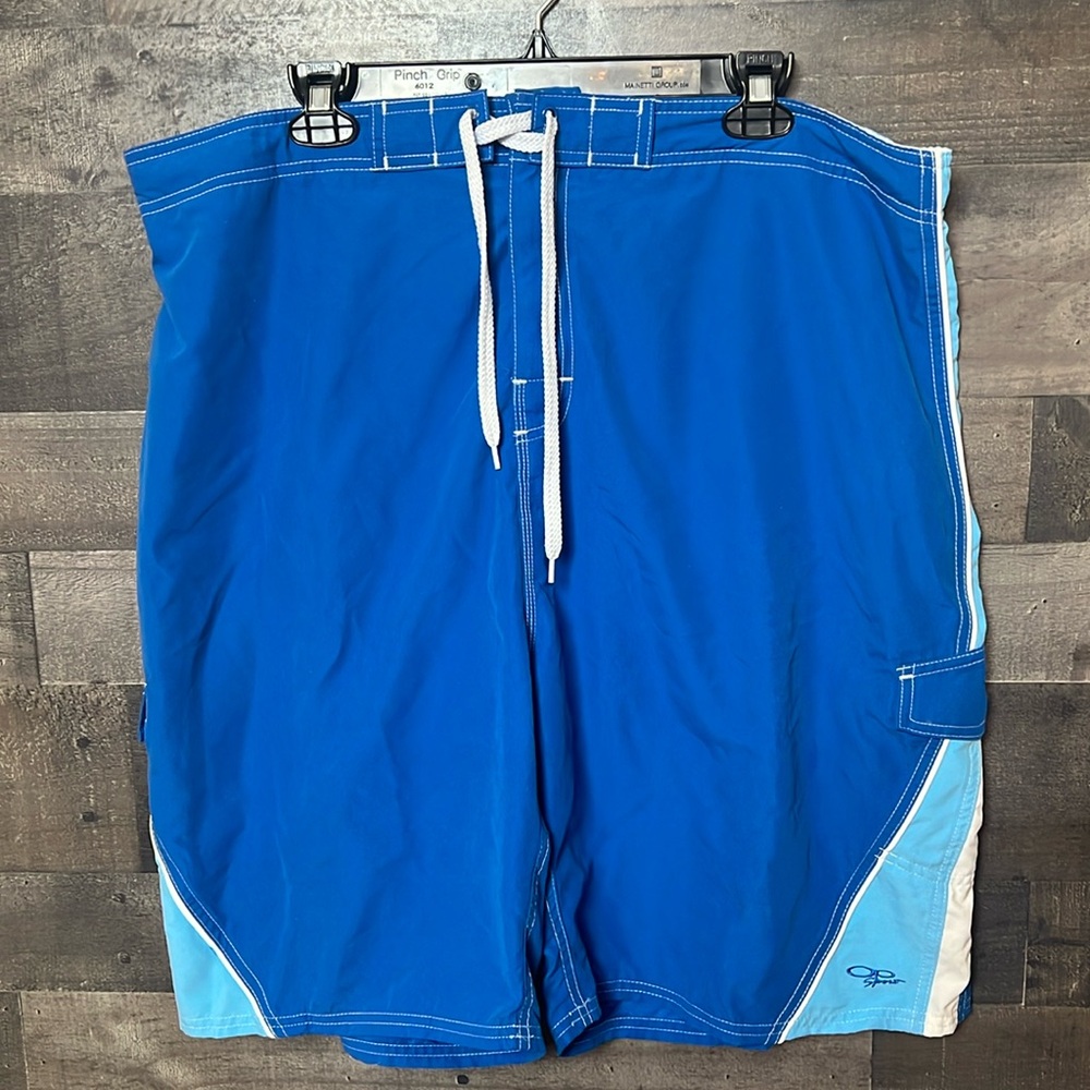 Nice Blue And White OP Swim Trunks